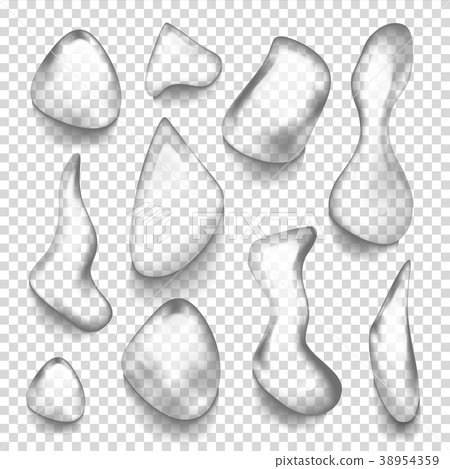 Water Drops Vector. Water Splash. Droplet Icon 38954359