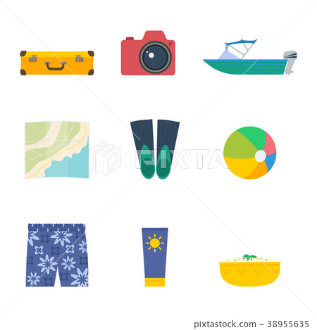 Summer vector set 38955635