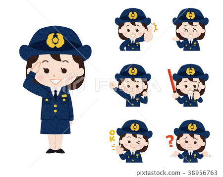 Female police officer _ variation Female police officer _ variation 38956763