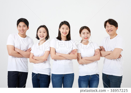 朋友，同事，男人，女人，韓國人 38957225