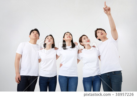 朋友，同事，男人，女人，韓國人 38957226