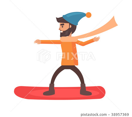 Snowboarder Vector Illustration Snowboarder Vector Illustration 38957369