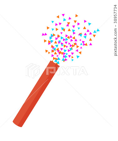 Christmas Cracker Icon Closeup Vector Illustration 38957734