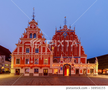 Riga. Town Square at sunset.. 38958155