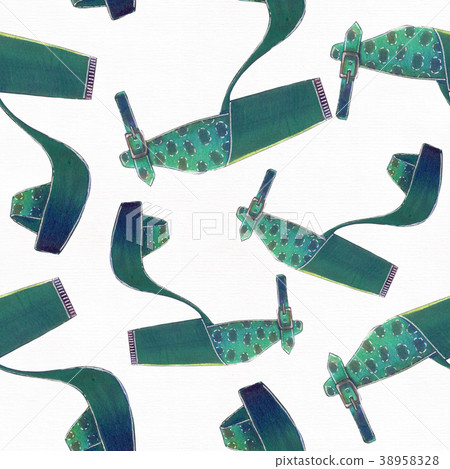 Fashion platform summer shoes seamless pattern 38958328