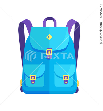 Rucksack Unisex in Blue Colors with Big Pockets Rucksack Unisex in Blue Colors with Big Pockets 38958745