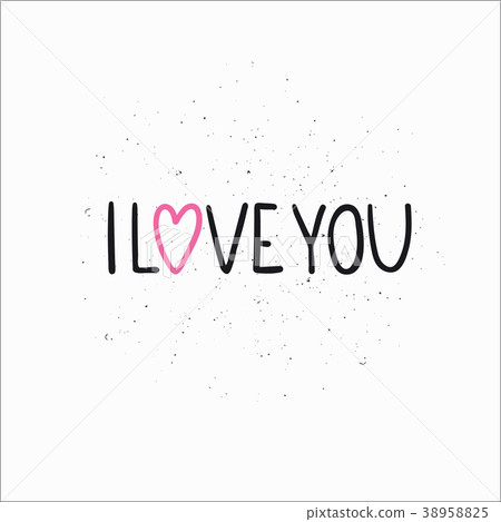 Love lettering quote. 38958825