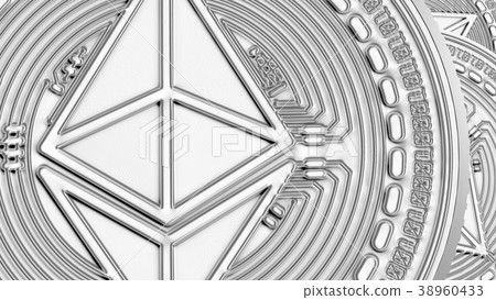 Ethereum coins closeup background cryptocurrency Ethereum coins closeup background cryptocurrency 38960433