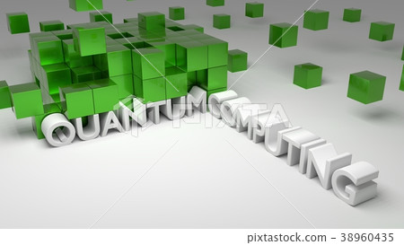 Wall of green metallic cubes on white with boxes Wall of green metallic cubes on white with boxes 38960435