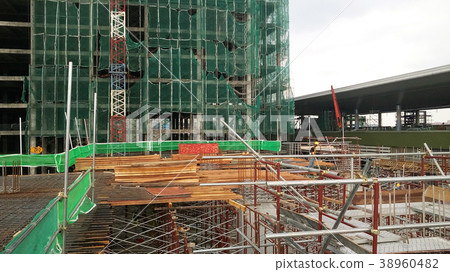Timber form work and reinforcement bar 38960482