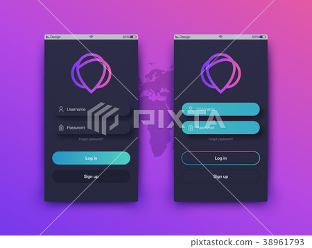 Vector Illustration of screens and web concept 38961793