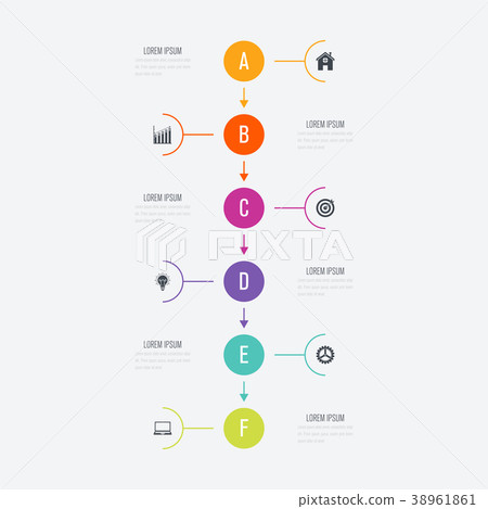Vector illustration infographics 6 options Vector illustration infographics 6 options 38961861