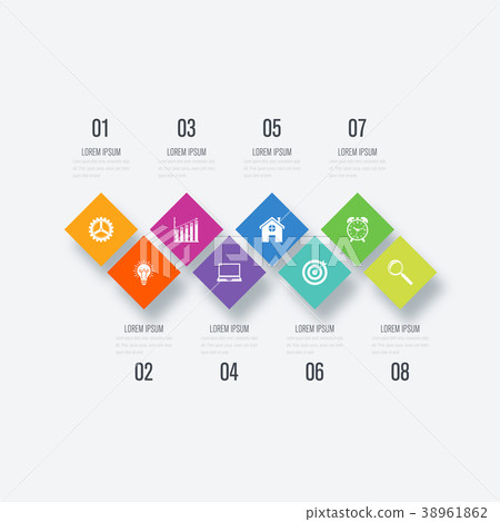 Vector illustration infographics 8 options 38961862