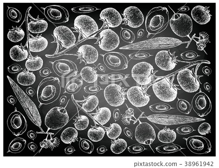 Grape Tomatoes and Syzygium Jambos Fruits Grape Tomatoes and Syzygium Jambos Fruits 38961942