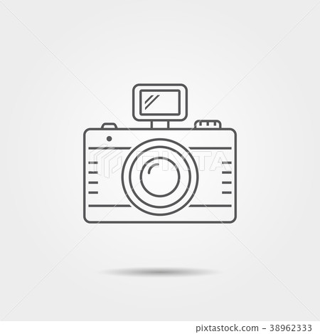 Photo camera thin line icon - Stock Illustration [38962333] - PIXTA