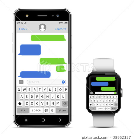 Smart phone and smart watch with sms chat 38962337