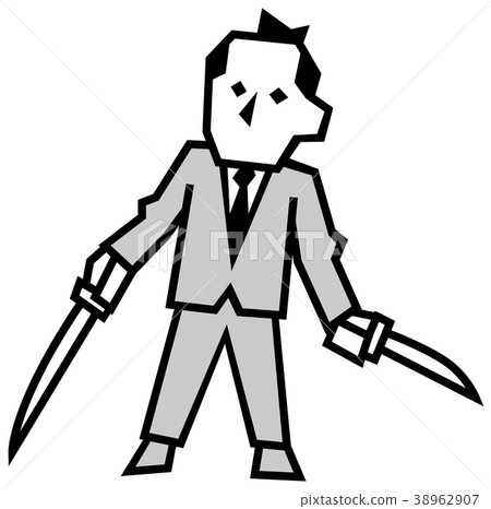 Two swordsmen businessman Two swordsmen businessman 38962907