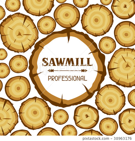 Background with wood stumps. Design for forestry 38963176