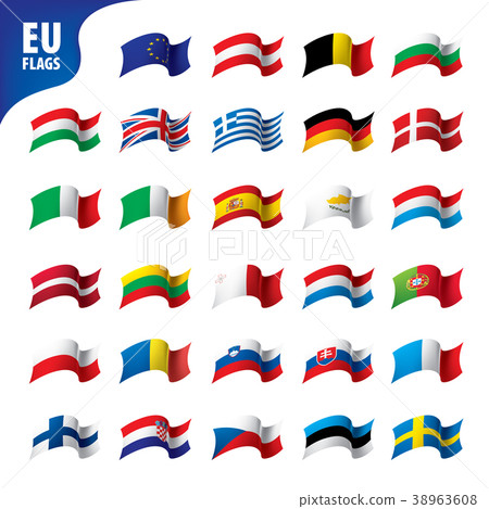 flags of the european union 38963608
