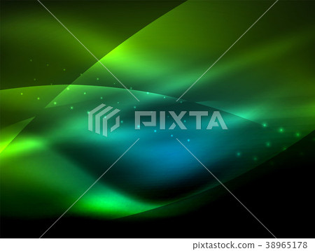 Neon wave background with light effects, curvy Neon wave background with light effects, curvy 38965178