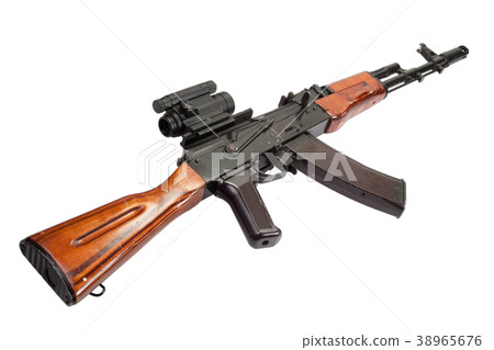 Kalashnikov AK assault rifle with optical sight  38965676