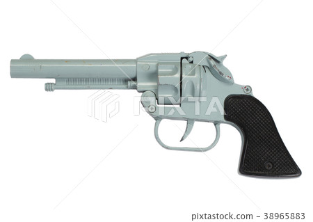old retro toy pistol isolated on white background old retro toy pistol isolated on white background 38965883