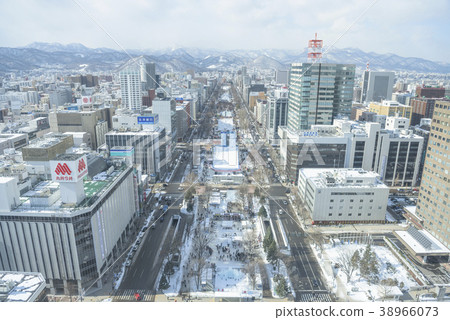 View from Sapporo TV Tower (Snow Festival Venue) 38966073