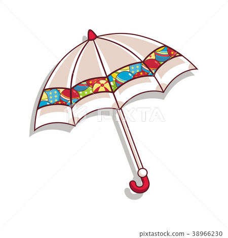 Umbrella for baby. Cartoon illustration  38966230