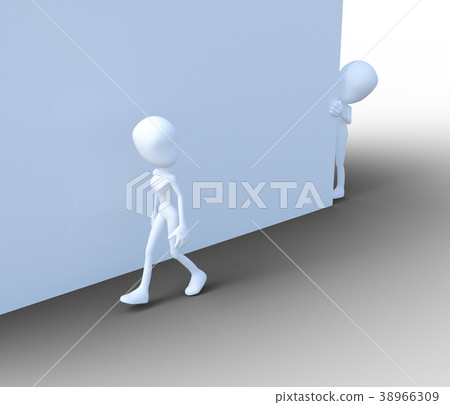 跟踪者圖像perming3DCG插圖素材 跟踪者圖像perming3DCG插圖素材 38966309
