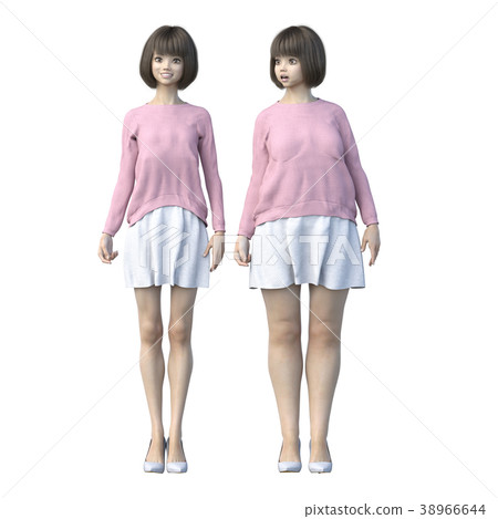 飲食圖像之前之後perming3dCG插圖素材 飲食圖像之前之後perming3dCG插圖素材 38966644