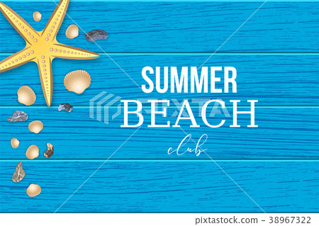 Summer tropical beach club background vector Summer tropical beach club background vector 38967322