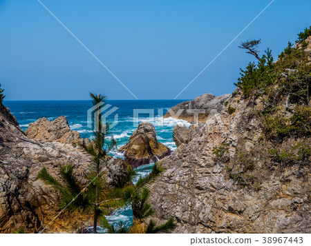 鳥取縣的地理公園絕倫美麗的Urotomi海岸San-in Coast國家公園世界地質公園 38967443
