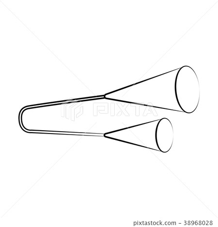 Isolated agogo outline. Musical instrument Isolated agogo outline. Musical instrument 38968028