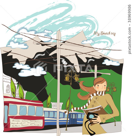 Travel image, illustration Travel image, illustration 38969986