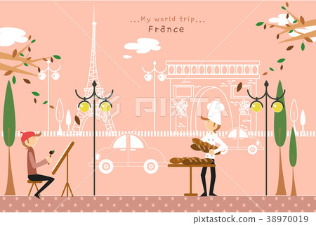 Travel image, illustration Travel image, illustration 38970019