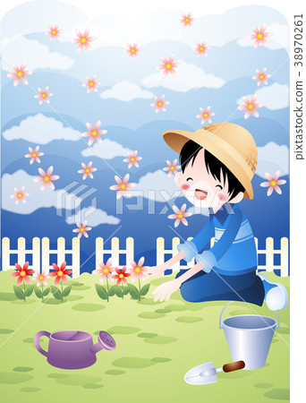 Arbor Day image, illustration 38970261