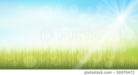 草原天空風景背景 38970472