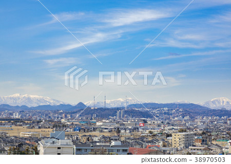 從東部沿海地區看到的仙台市區009 38970503