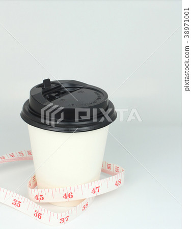 Paper cup coffee with tape measure Paper cup coffee with tape measure 38971001