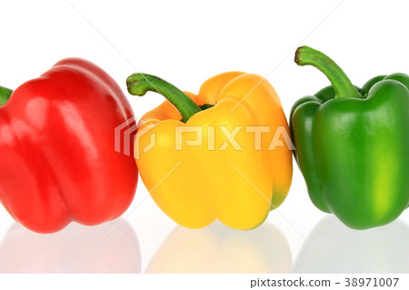 bell peppers isolated on white background bell peppers isolated on white background 38971007