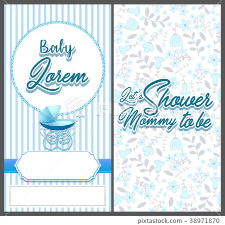 Baby Shower invitation card template 38971870