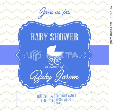 Baby shower invitation card Baby shower invitation card 38971872