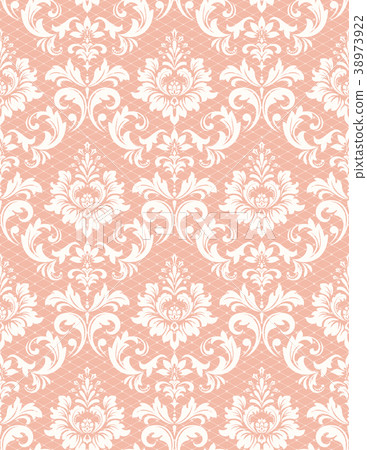 Floral pattern. Wallpaper baroque, damask. Floral pattern. Wallpaper baroque, damask. 38973922