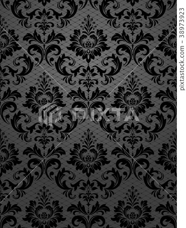 Floral pattern. Wallpaper baroque, damask. Floral pattern. Wallpaper baroque, damask. 38973923