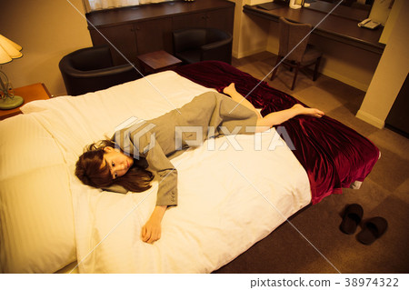 Hotel business trip business woman 38974322