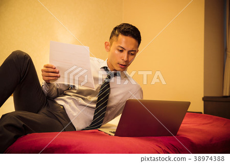 Hotel business trip business men Hotel business trip business men 38974388