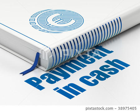 Currency concept: book Euro Coin, Payment In Cash Currency concept: book Euro Coin, Payment In Cash 38975405