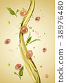 Argan oil and fruits 38976480