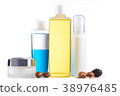 Argan products on white background 38976485