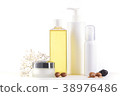 Argan products on white background 38976486